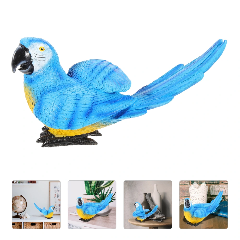 Lifelike Simulation Parrot Garden Decorative Artificial Parrot Model Colorful Resin Parrot Craft