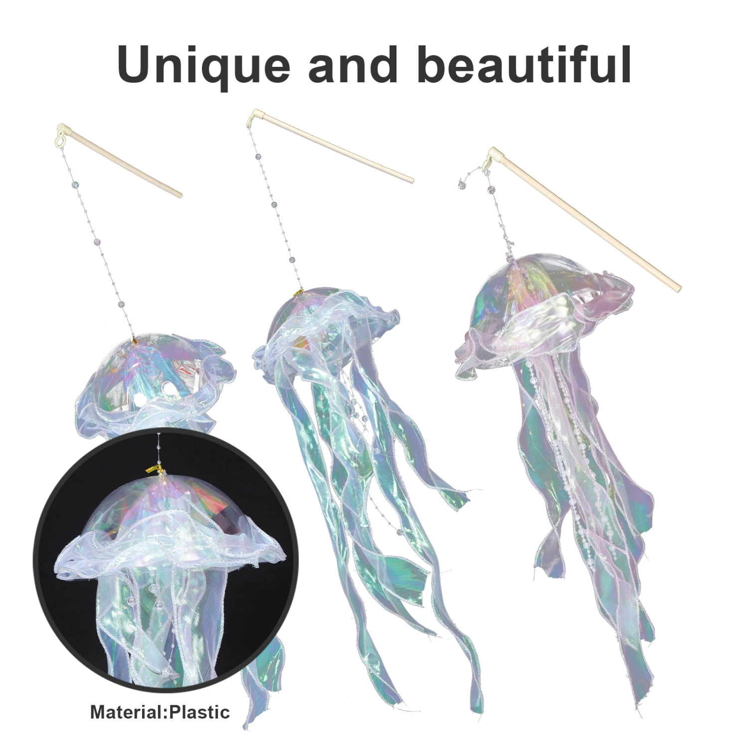 3pcs Decorative Jellyfish Lantern Jellyfish Shape Lantern Light Night Light Lantern for Bedroom