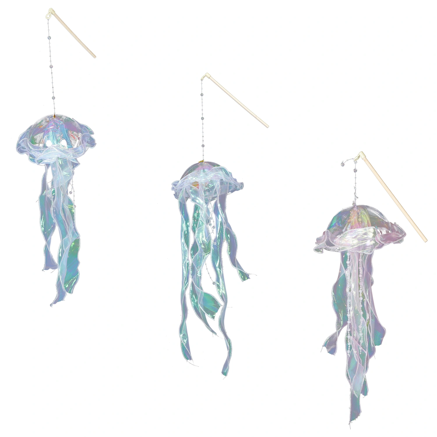 3pcs Decorative Jellyfish Lantern Jellyfish Shape Lantern Light Night Light Lantern for Bedroom