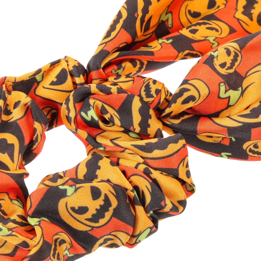 4pcs Hair Scrunchies Halloween Hair Ties Elastics Ponytail Hair Scarves Hair Ribbon Scrunchies