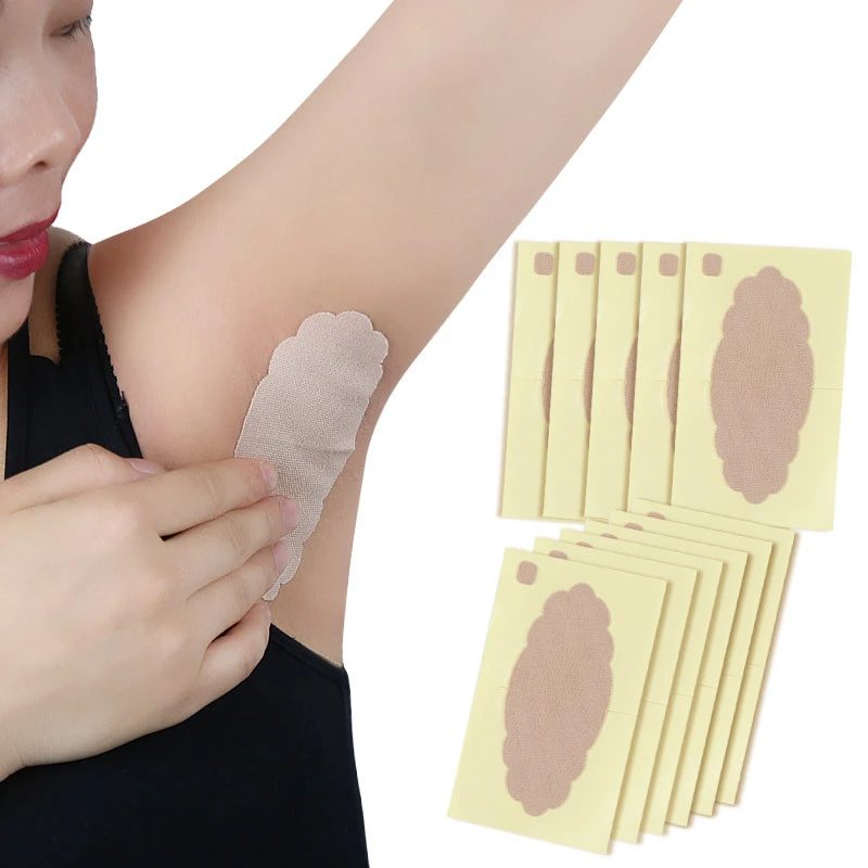 8 Sheets of Self-adhesive Underarm Sweat Pad Armpit Deodorant Prevention Pad Stickers on Skin