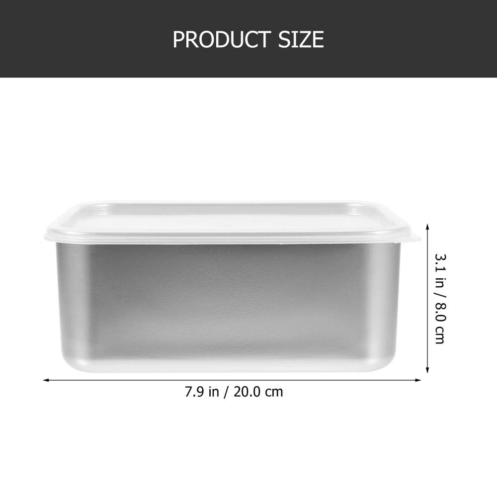 Stainless Steel Food Container Portable Food Carrying Box Picnic Storage Box