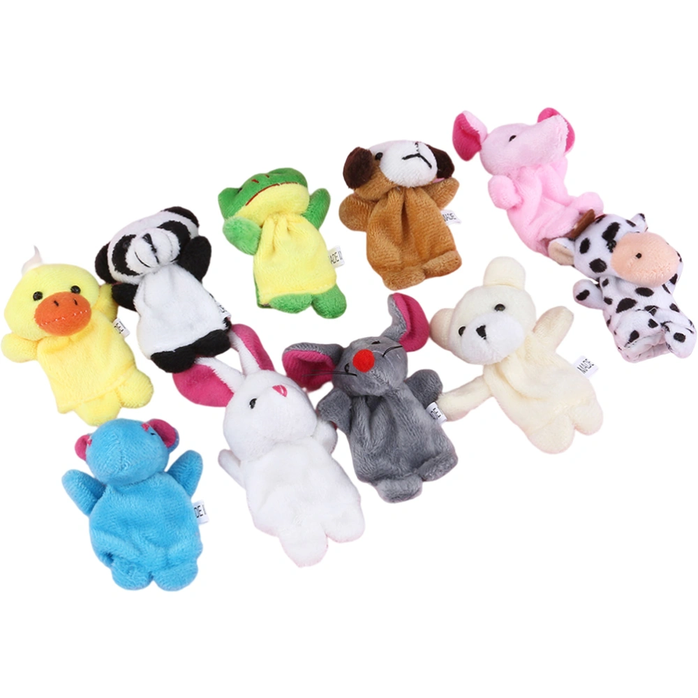 10pcs Story Time Finger Puppets Lovely Cartoon Animal Cute Finger Puppets