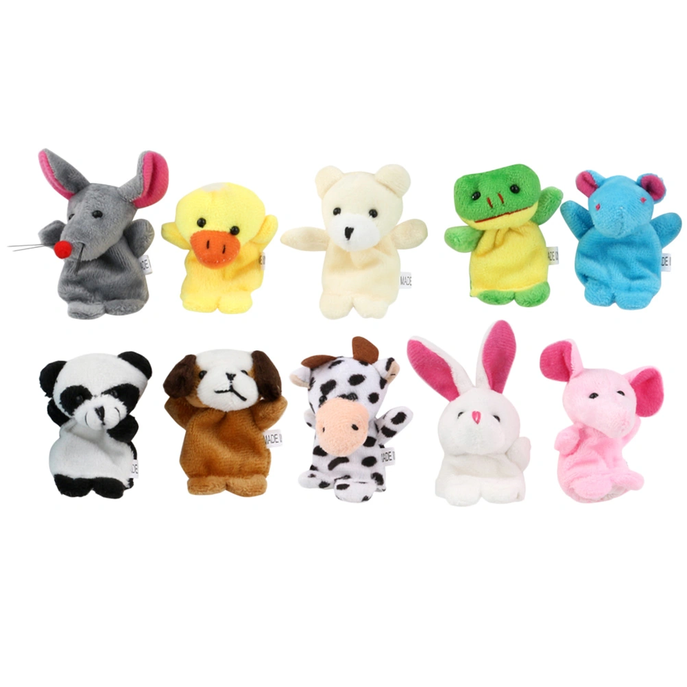 10pcs Story Time Finger Puppets Lovely Cartoon Animal Cute Finger Puppets