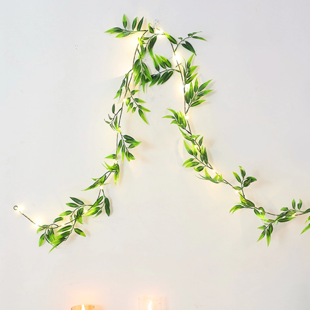 Vine String Light 20-LED LED String Light Artificial Salix Leaf Lamp Decor