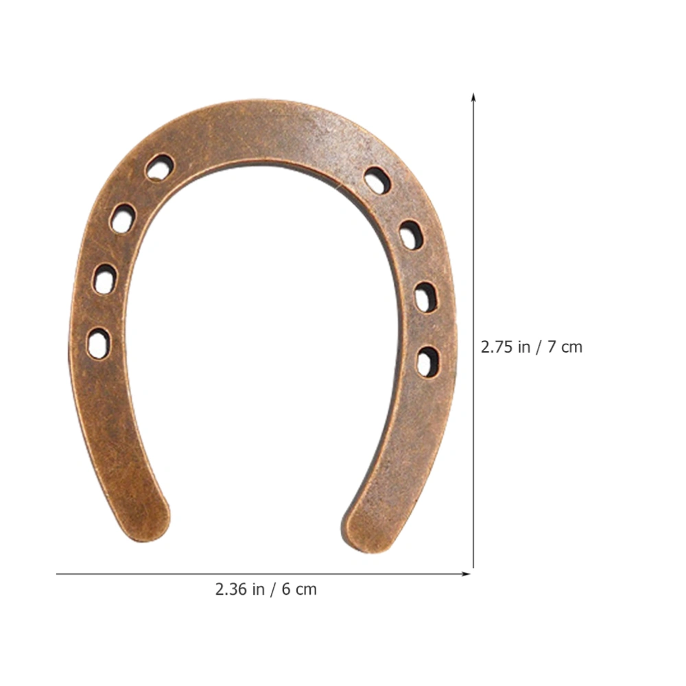 2Pcs Novel Horseshoe Decor Horseshoe Shaped Pendant Horseshoe Sculpture Ornament