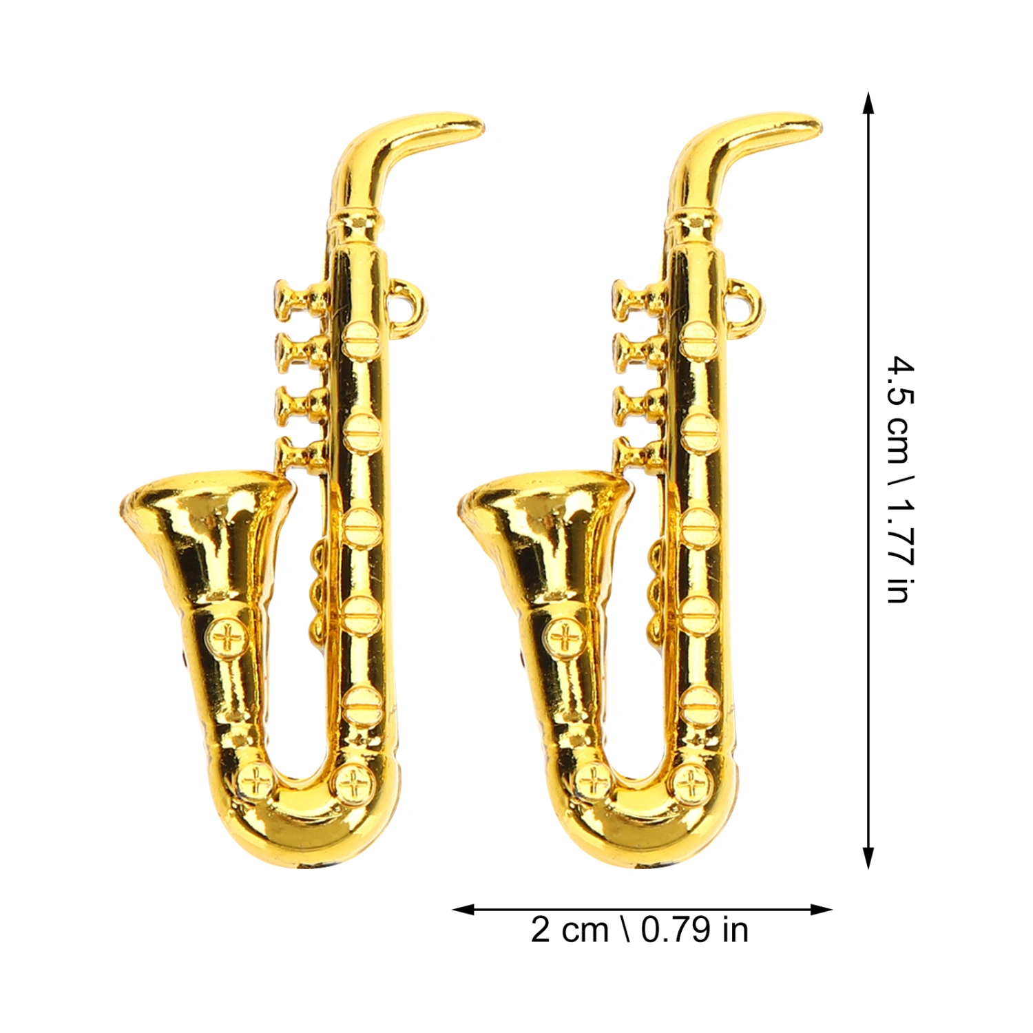 4pcs  Miniature Saxophone Mini Saxophone Model Miniature Musical Instruments Doll House Mini Sax