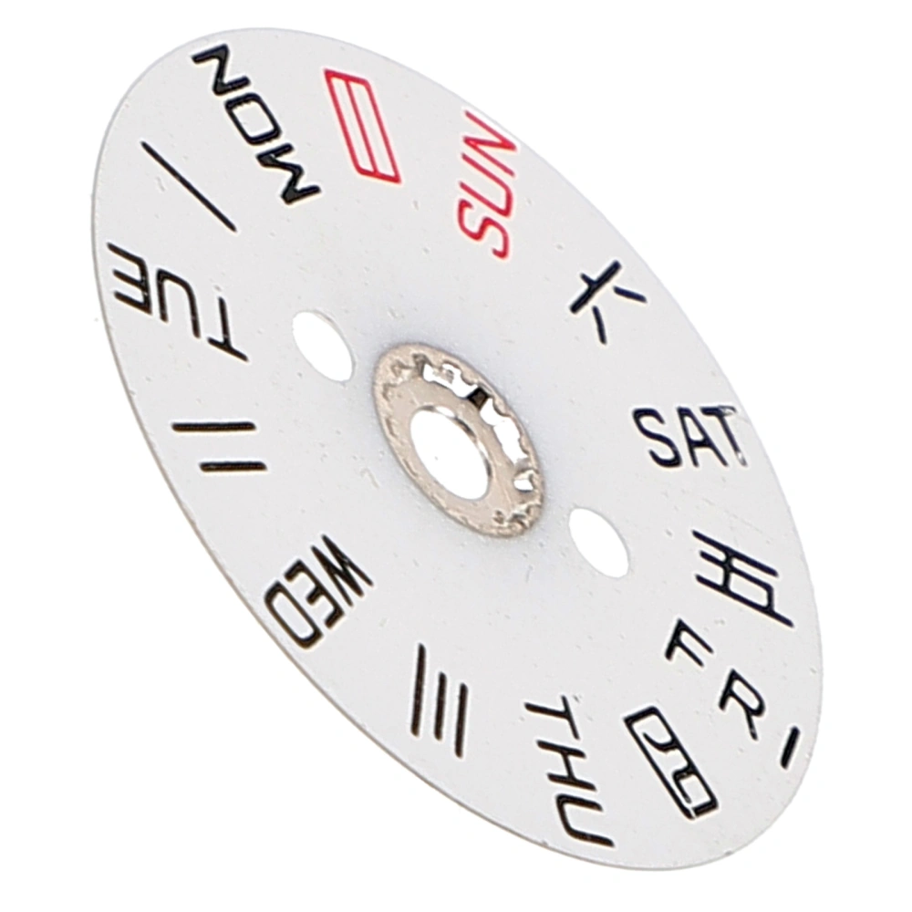 Watch Calendar Dial Ring Movement Watch Week Dial Metal Watch Replacement Watch Day Dial