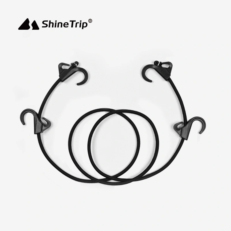 Elastic Rope Cord Outdoor Binding Rope with Hooks Bungee Cord with Hooks Camping Fixing Rope