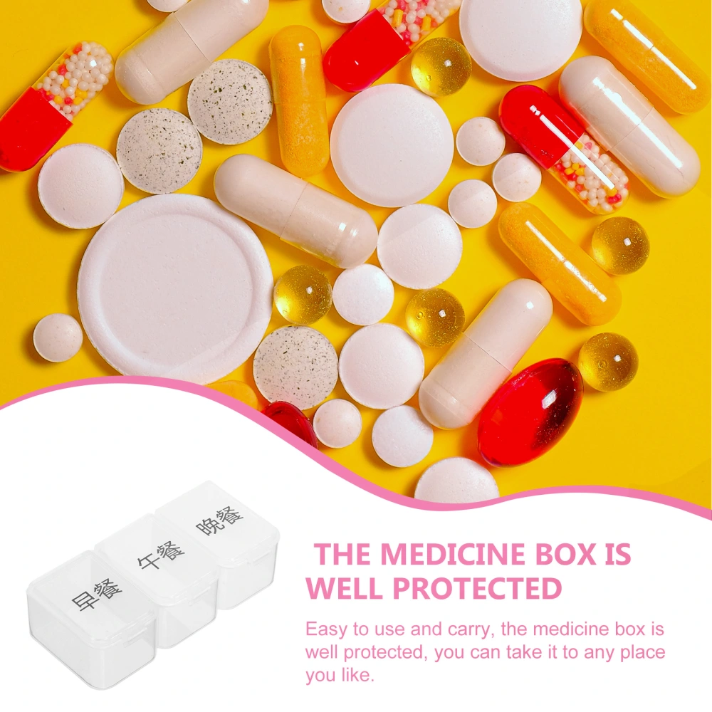 Multi-grid Pills Organizer Portable Weekly Pills Container Compartments Pills Case for Travel