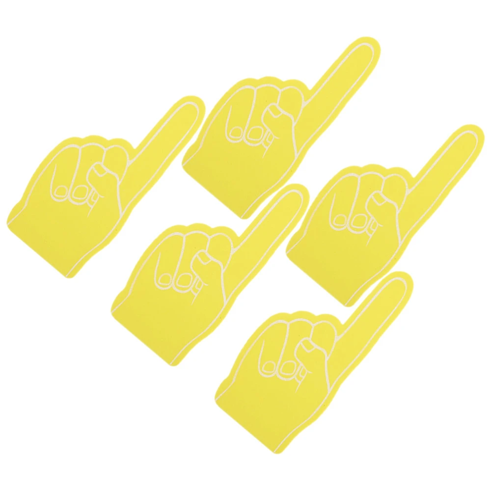 5Pcs Events Games Foam Finger  Hand Cheerleading Finger Prop EVA Foam Finger Cover