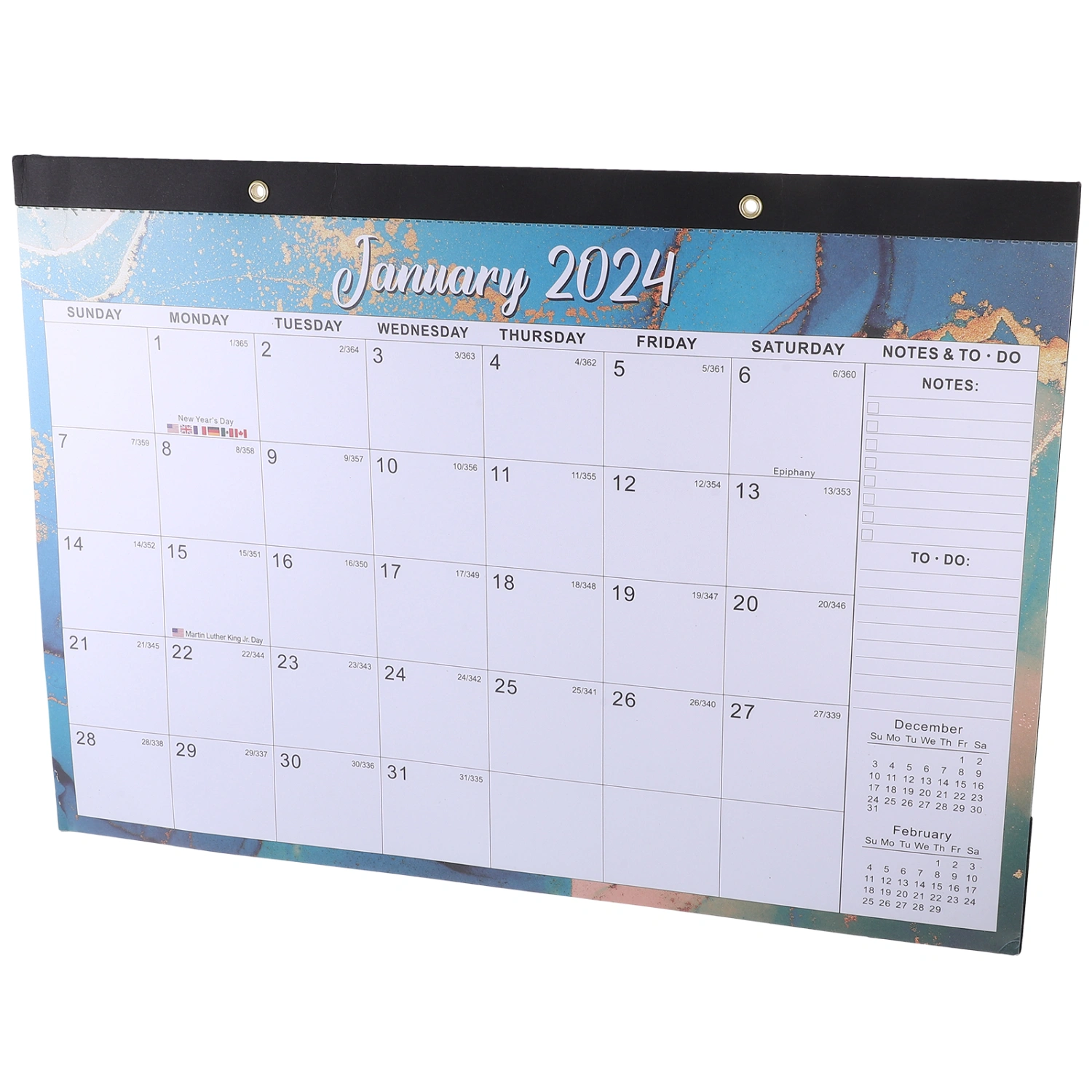 Wall Calendar English Calendar Monthly Calendar Wall Hanging Calendar for Daily Use