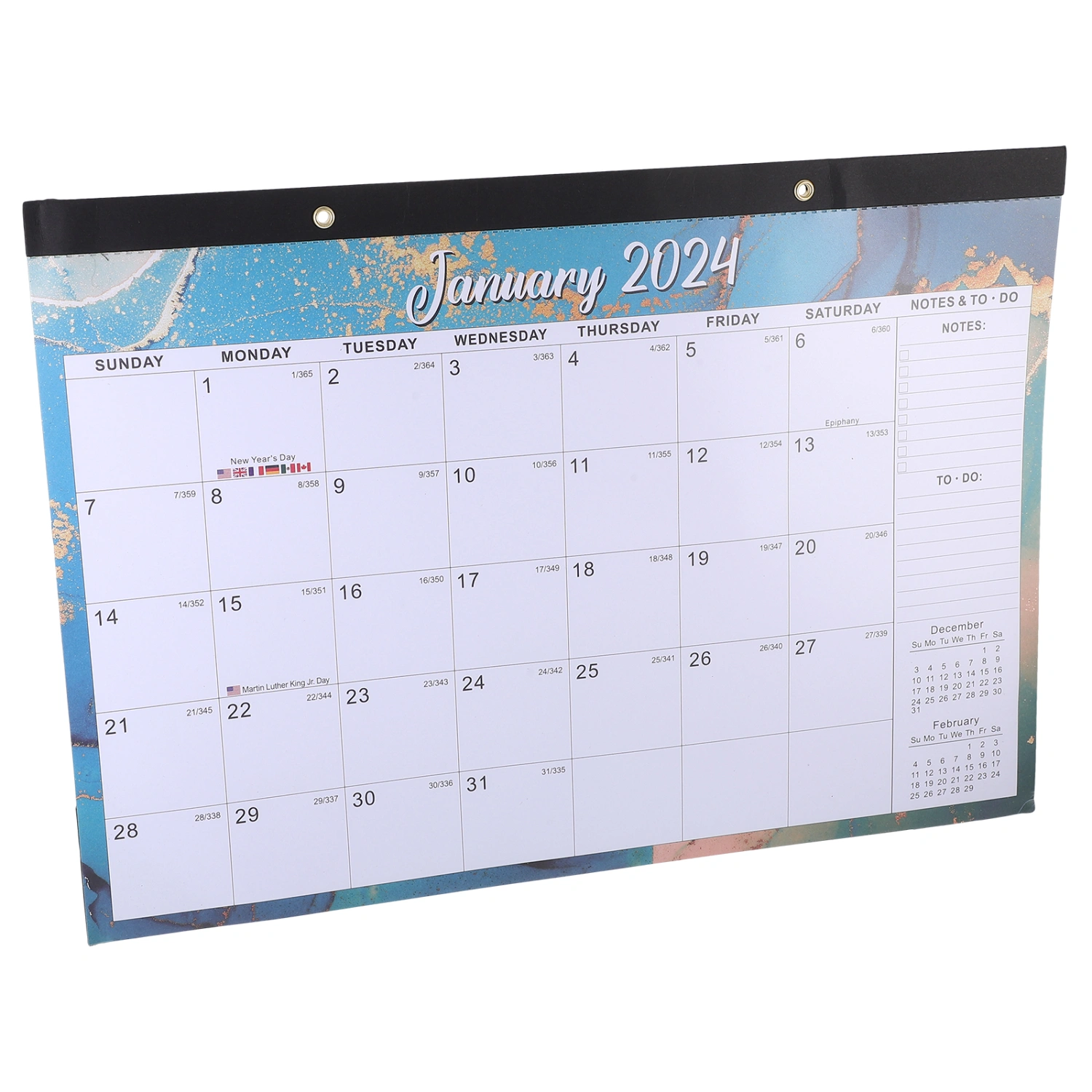 Wall Calendar English Calendar Monthly Calendar Wall Hanging Calendar for Daily Use