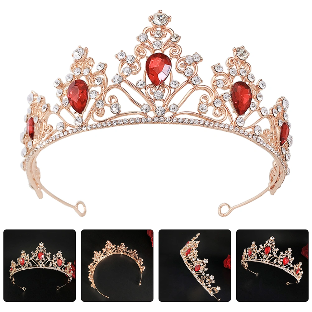 Bride Crown Wedding Bridal Tiara Rhinestone Crown Rhinestone Tiara Party Headdress