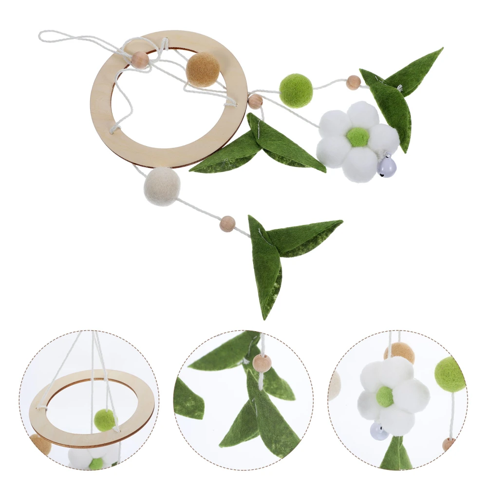 Unique Woven Flower Wind Chime Baby's Cot Hanging Wind-bell Nordic Style Bedroom Wind Chime Pendant