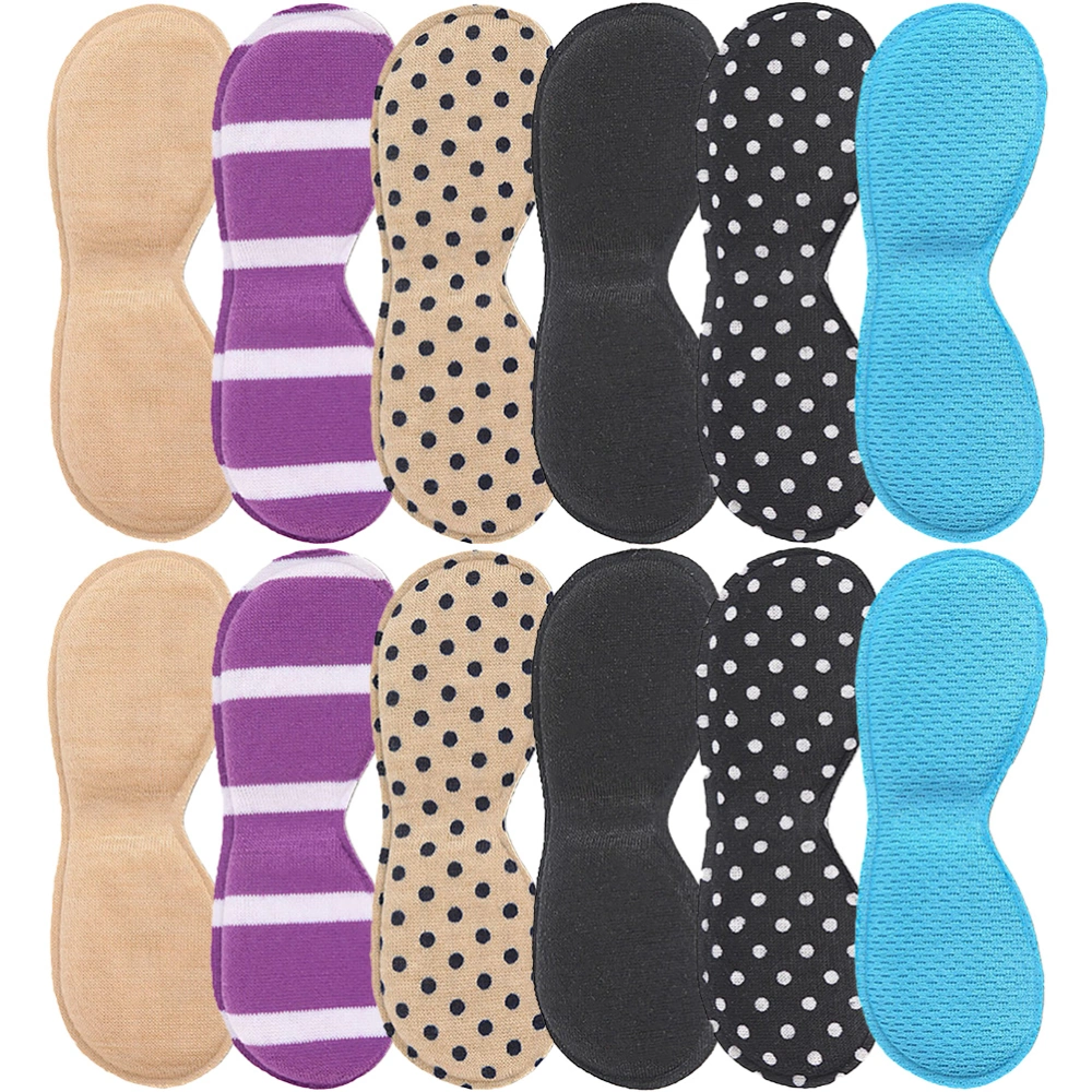 6 Pairs of Convenient Heel Pads Wear-resistant Heel Cushions Replaceable Heel Stickers