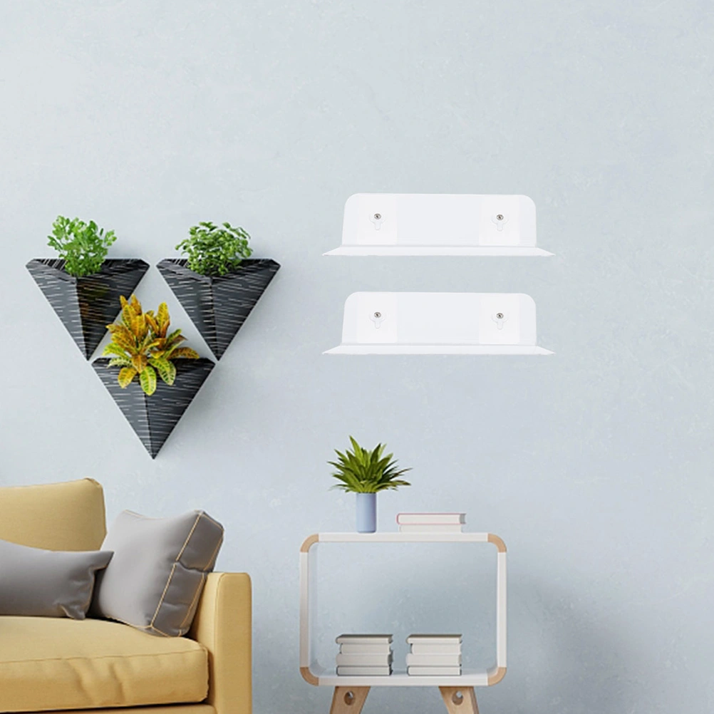Punch-free Floating Shelf Transparent Acrylic Storage Shelf Wall-mounted Display Rack
