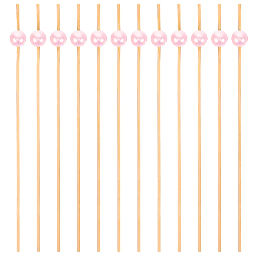 12pcs Cocktail Pick Cocktail Skewer Long Toothpick Drink Cocktail Decoration