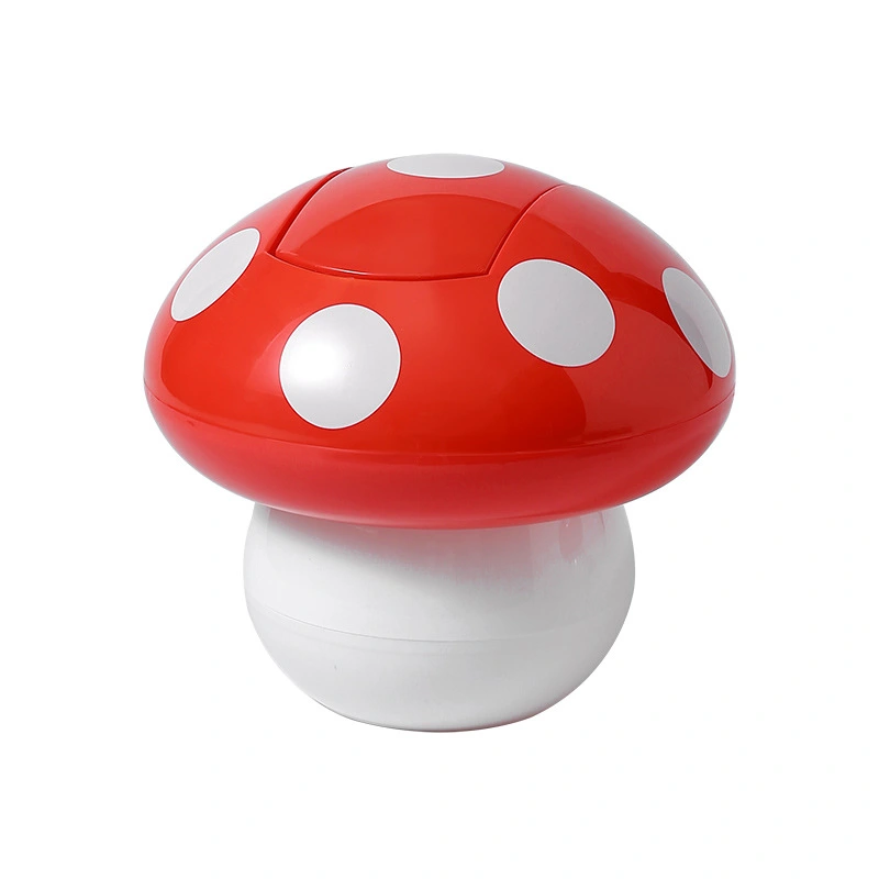 2pcs Decorative Rubbish Bin Tabletop Waste Container Mushroom Garbage Can Small Trash Bin