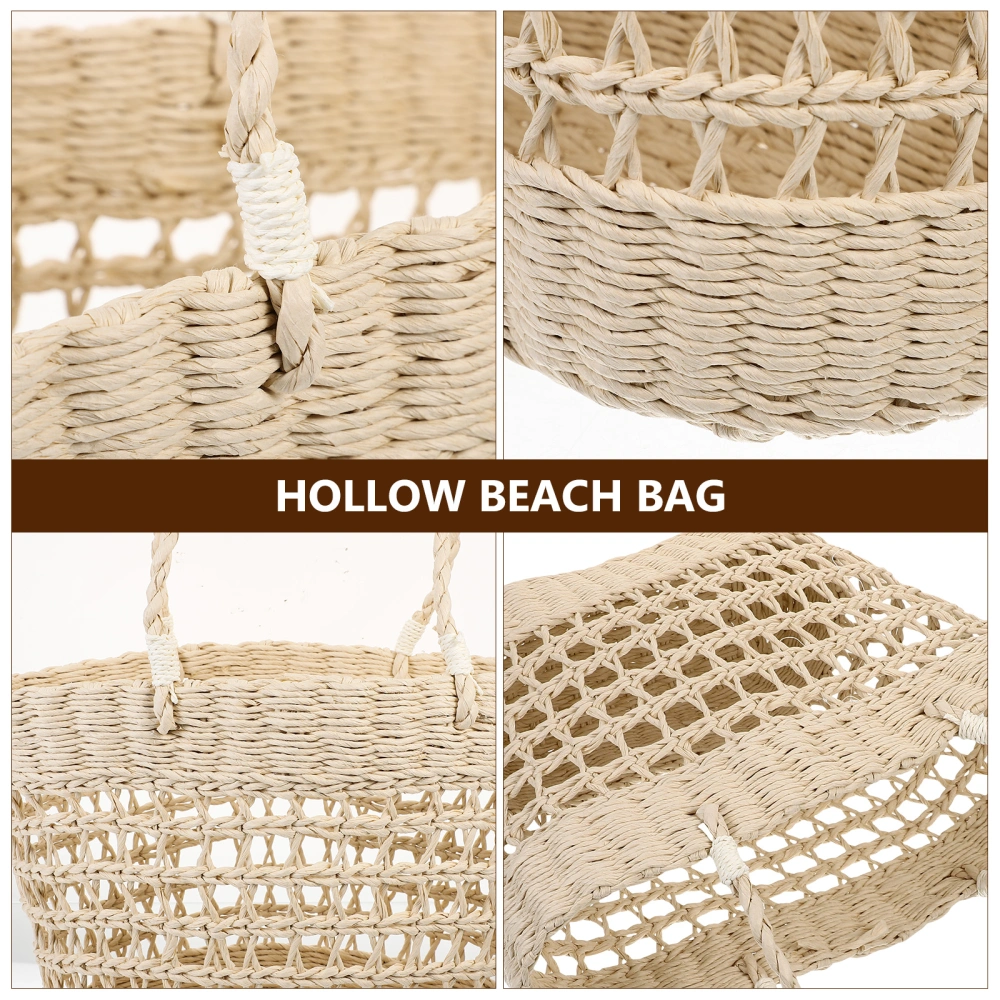 Leisure Summer Hollow Bag Hollow Woven Handbag Summer Seaside Bag for Women