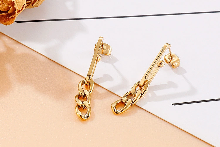 1 Pair Drop Chain Earrings Link Dangle Earrings Women Fashion Earrings Personalized Earrings