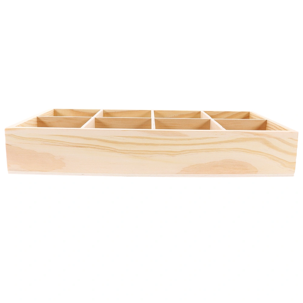 Succulent Planter Box Wooden Planter Divider Box Wood Plants Pot Tray Desktop Flowerpot Box