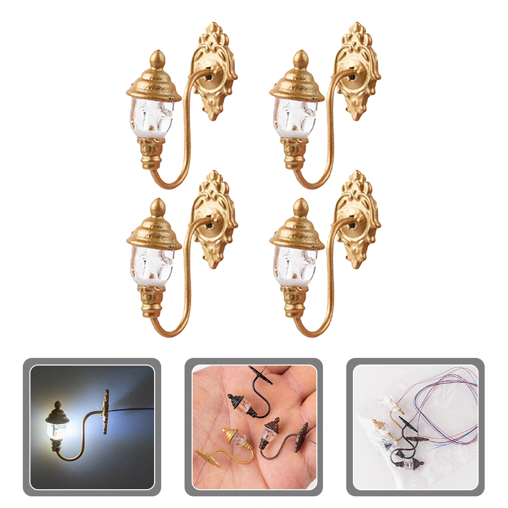 4pcs Mini Wall Lamp Sand Table Decorative Lamp Diy Sand Table Decoration