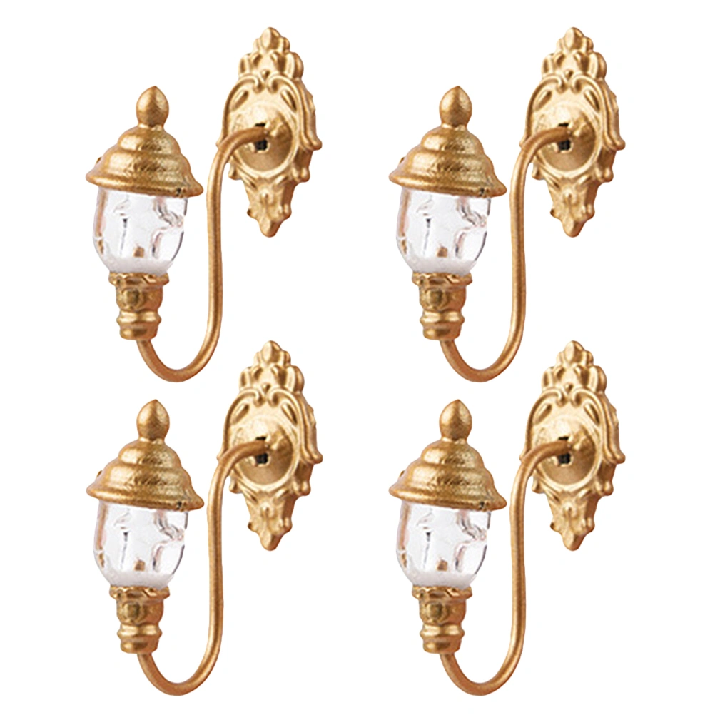 4pcs Mini Wall Lamp Sand Table Decorative Lamp Diy Sand Table Decoration