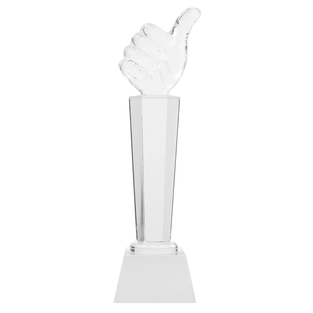 Crystal Trophy Thumb Trophy Award Trophy Thumb Trophy Statue Hand Gesture Statue