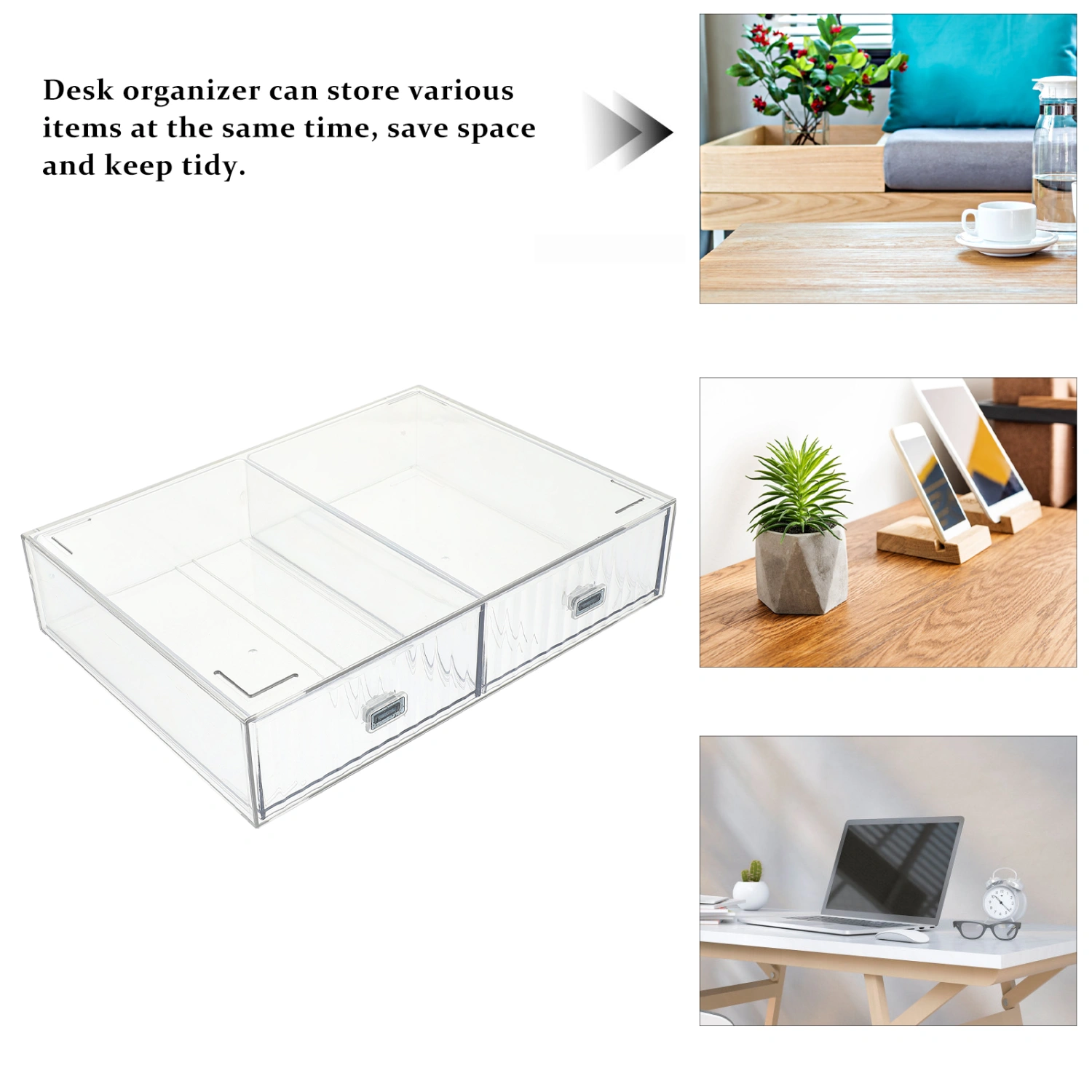 Desk Storage Drawer Plastic Desk Organizer Box Desk Storage Organizer with Drawers