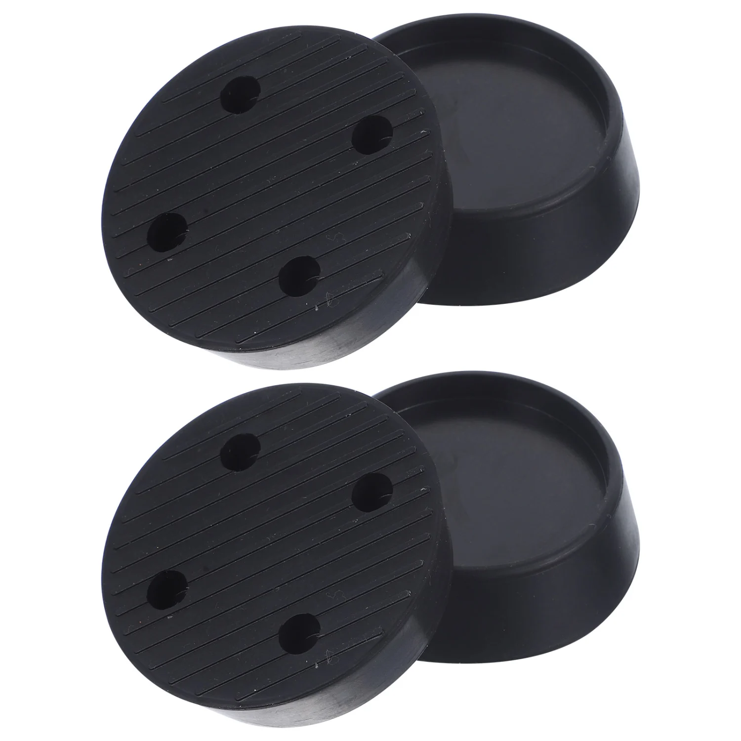 6pcs Non-skid Washing Machine Foot Mats Rubber Reinforcement Foot Anti-skid Mats