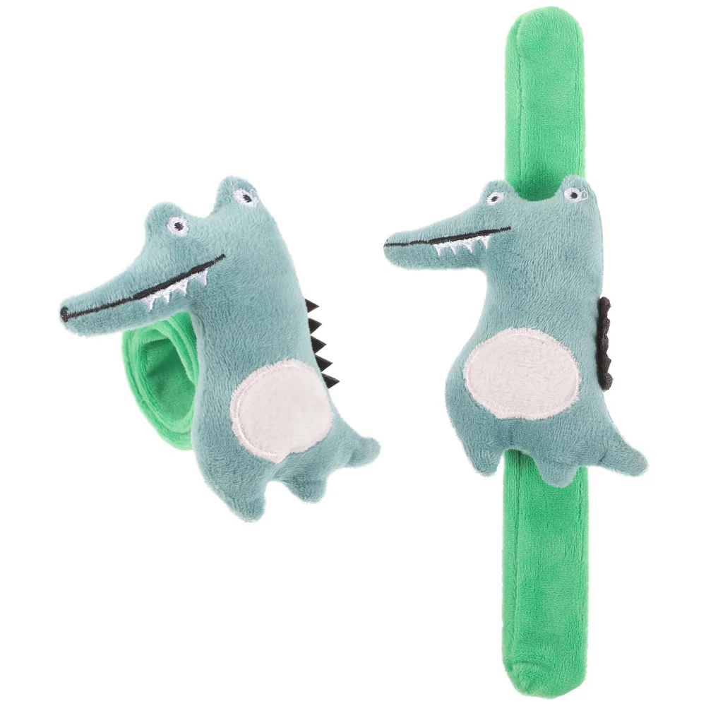 2pcs Animal Shape Slap Bracelet Slap Band Stuffed Animal Wristband Party Favors