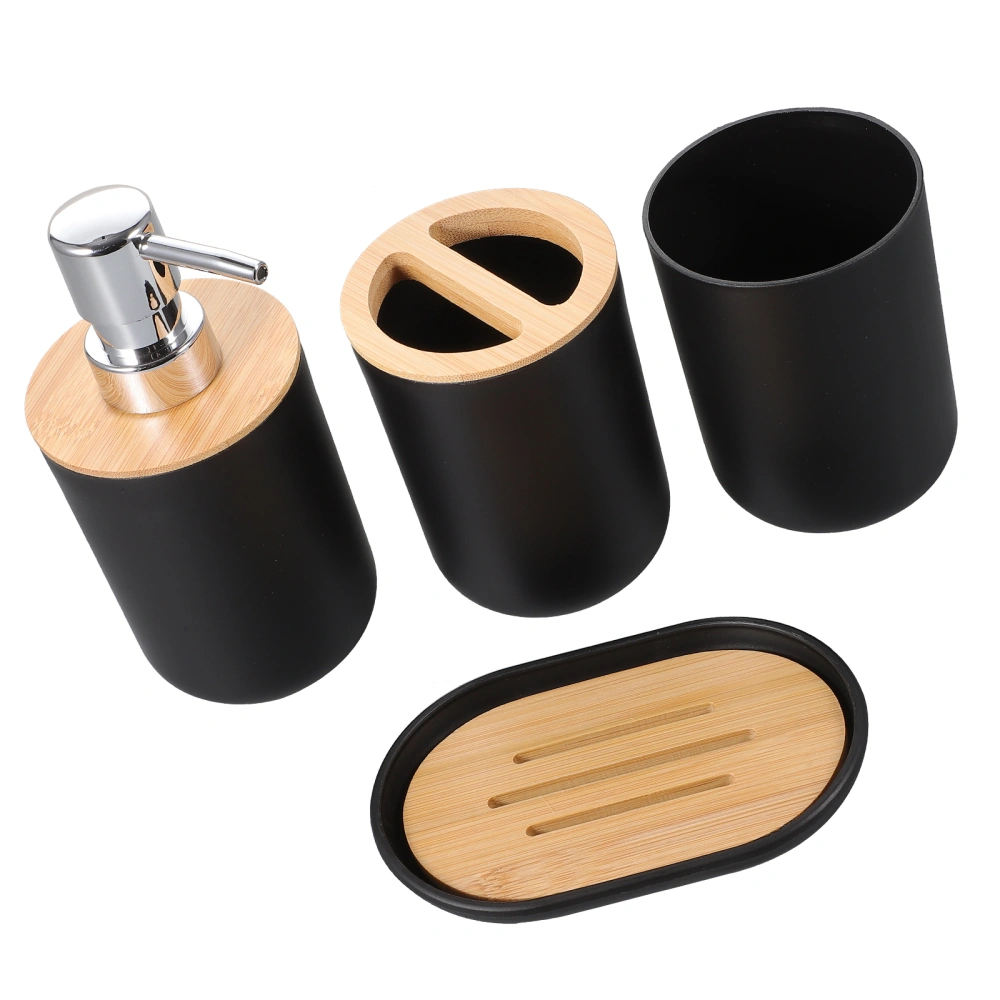 1 Set Bathroom Accessories Set Lotion Soap Dispenser Toothbrush Holder Cup Soap Holder