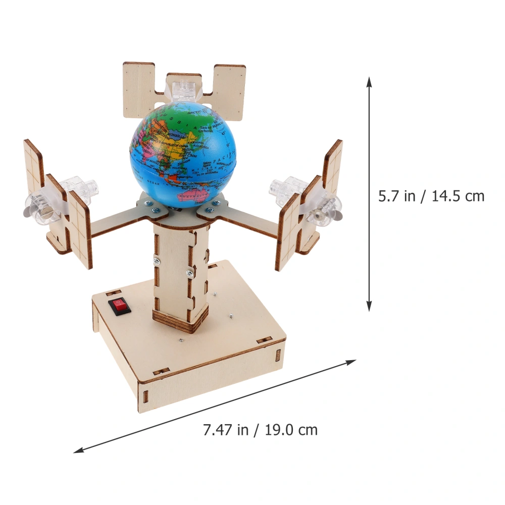 1 Set Diy Wooden Geosynchronous Satellite Model Science Educational Models