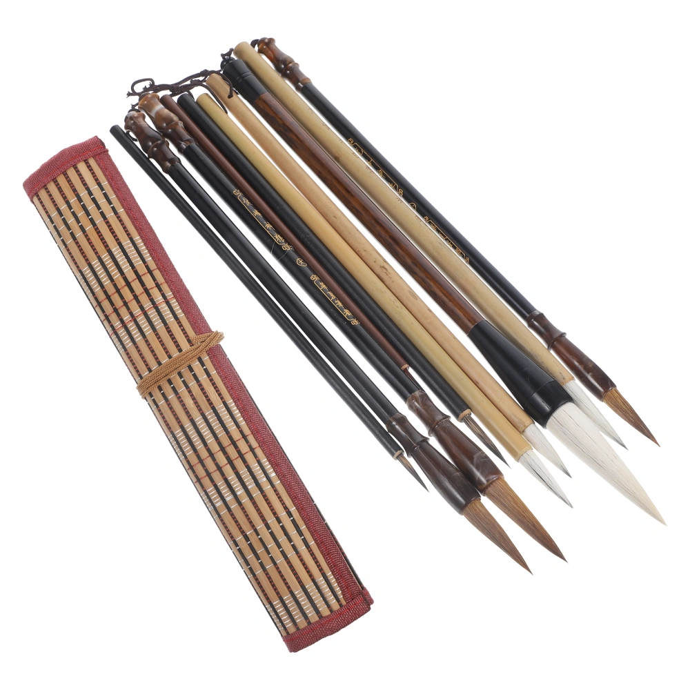 1 Set of Calligraphy Brushes Chinese Style Painting Brushes Set Traditional Calligraphy Chinese Calligraphy Pen