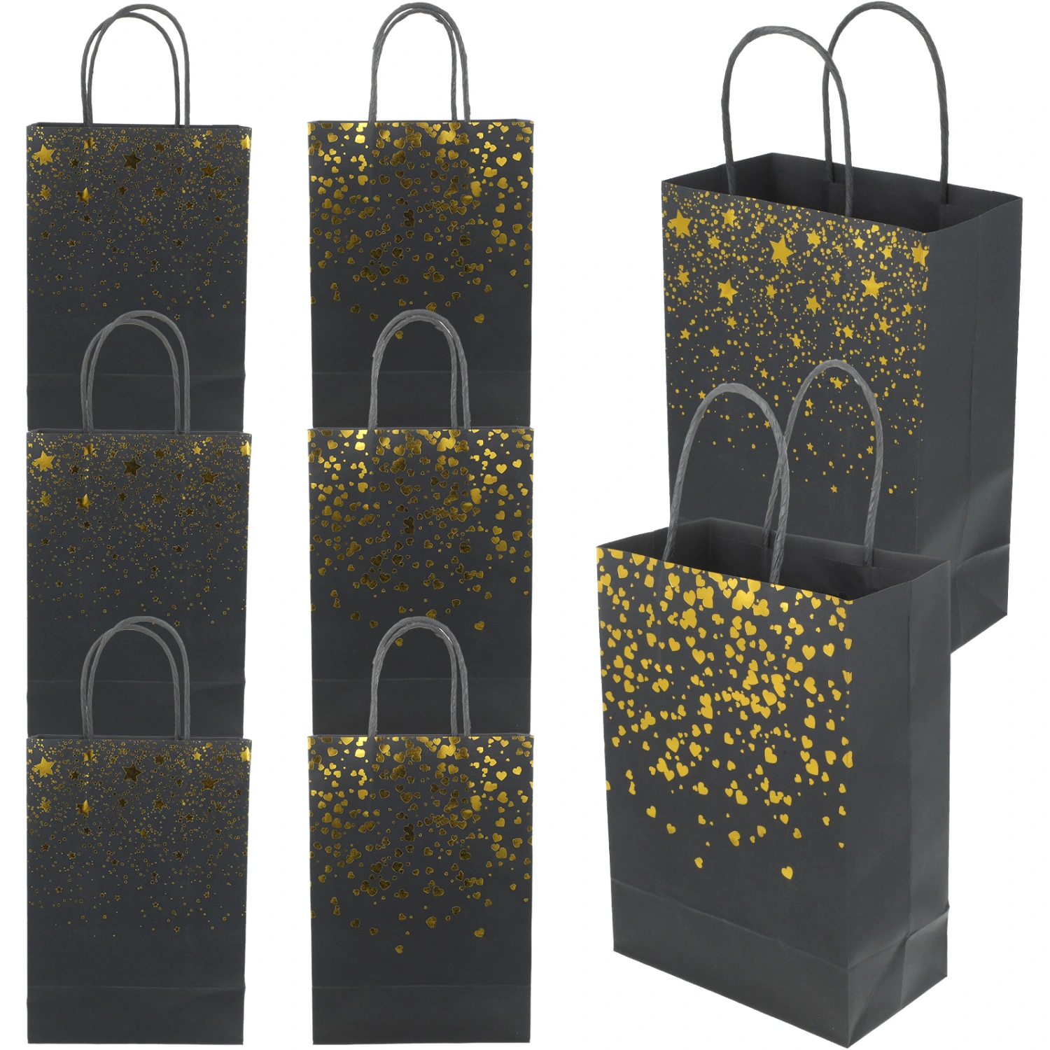 8pcs Gift Tote Bags Paper Gift Bags Gift Storage Bags Gift Holder Party Favor Tote Bags