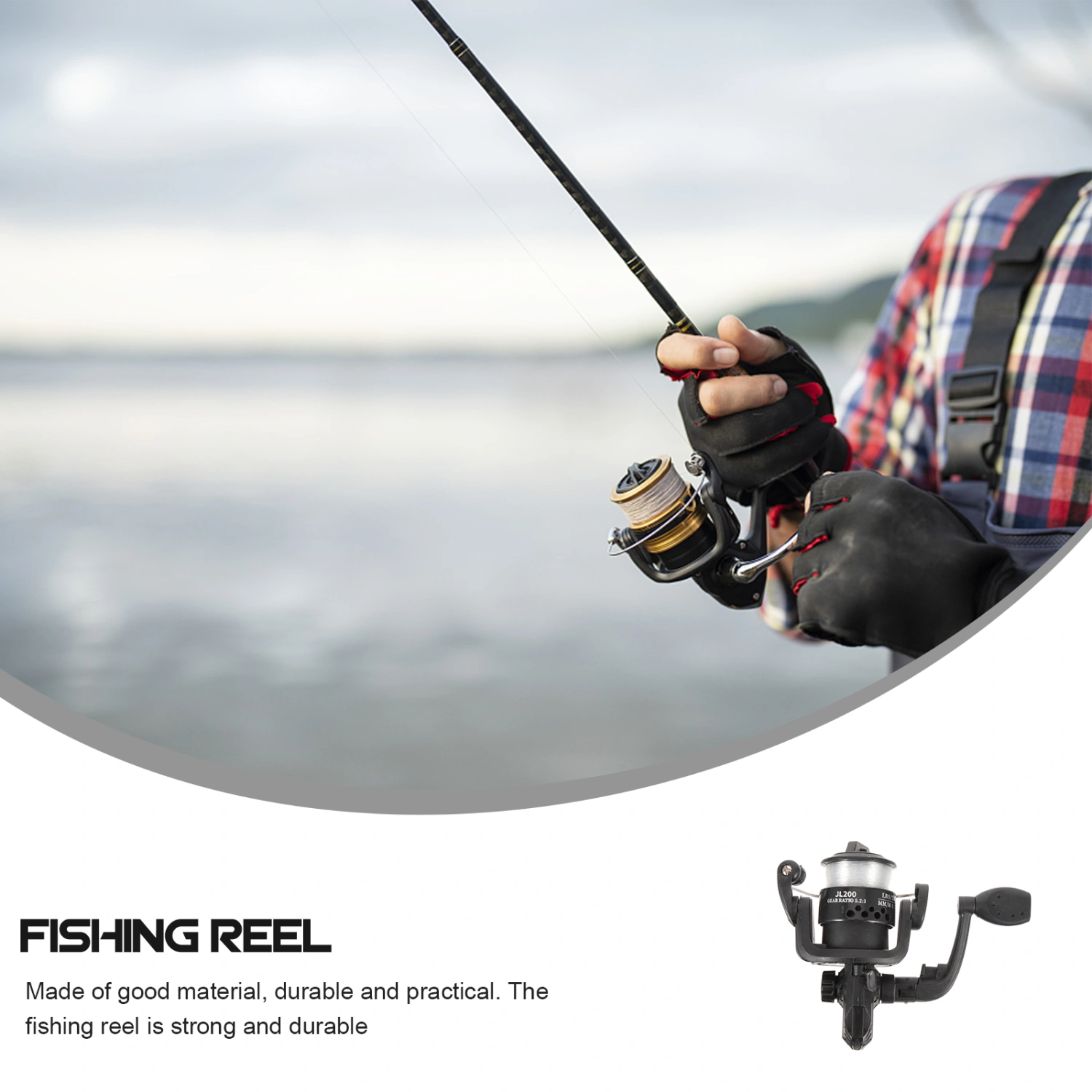 Spinnings Reel Portable Fishing Gear Lightweight Fishing Wheel Fishing Tool for Fishing