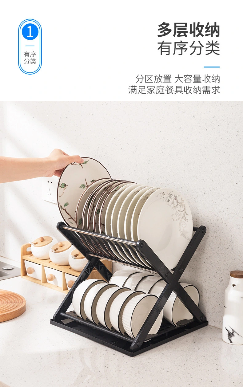 1 Set of Plate Drain Racks Cutlery Drying Racks Multifunctional Dish Racks Storage Drain Racks