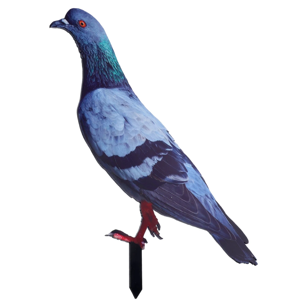 Garden Pigeon Bird Stake Simulation Animal Model Artificial Animal Garden Accessory