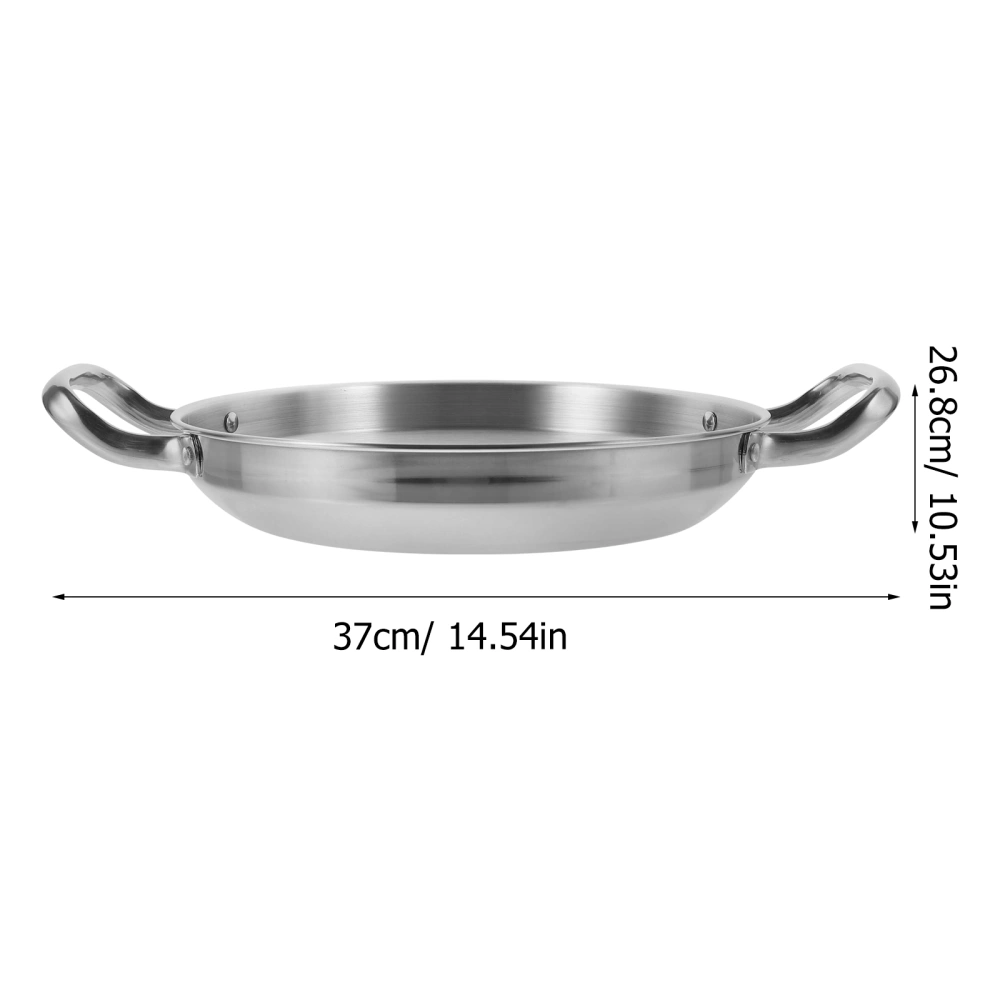 Stainless Steel Hot Pot Kitchen Dry Pot Seafood Pot Cooking Pan for Home Restaurant