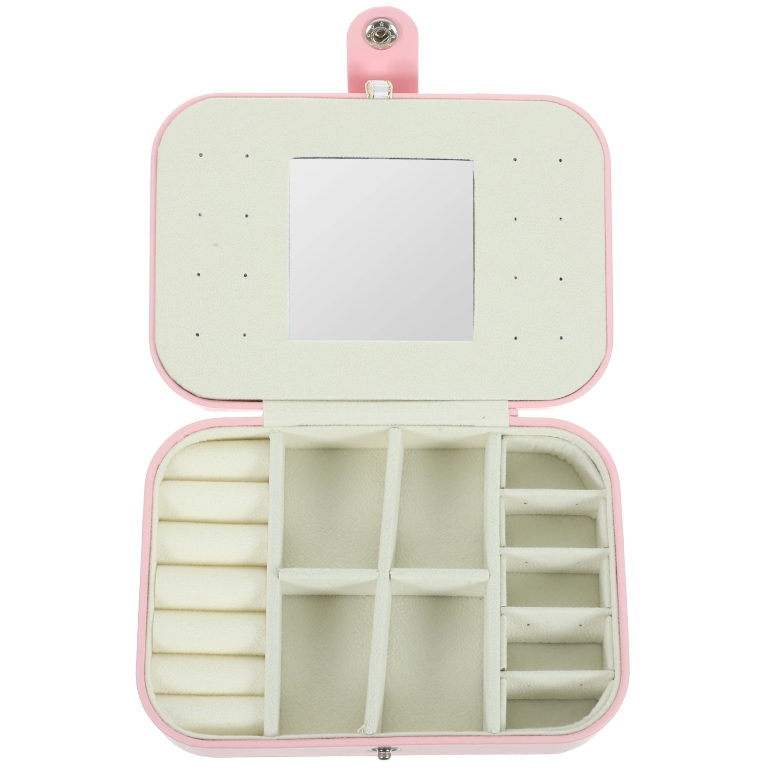 Travel Jewelry Box 3-layers Jewelry Case PU Jewelry Organizer Portable Jewelry Storage Case