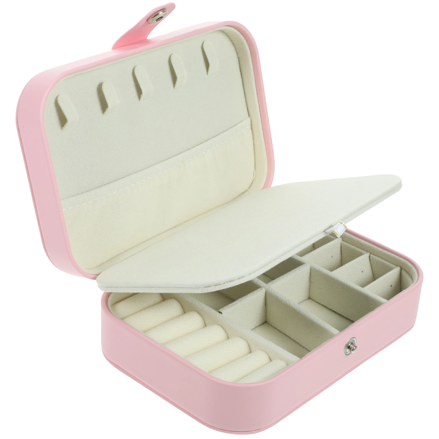 Travel Jewelry Box 3-layers Jewelry Case PU Jewelry Organizer Portable Jewelry Storage Case