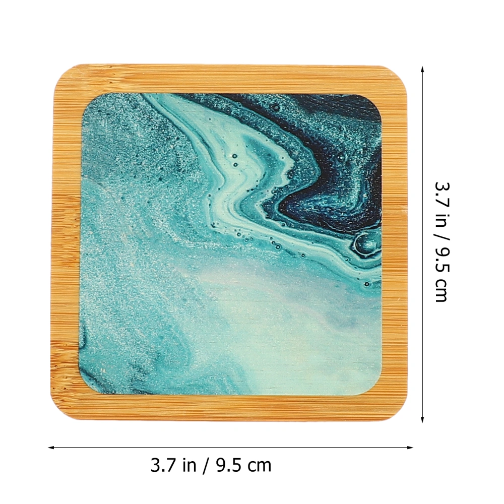 1 Set Wooden Drink Coasters Heat Resistant Drink Coaster Aesthetic Coaster for Tabletop Protection