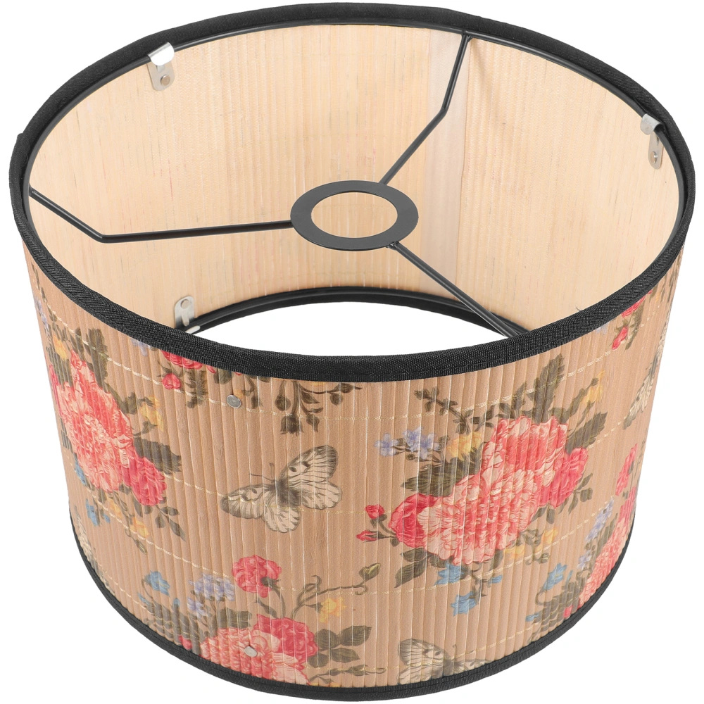 Bamboo Lamp Shade Decorative Printed Lamp Cover for Hanging Lamp Pendant Lamp