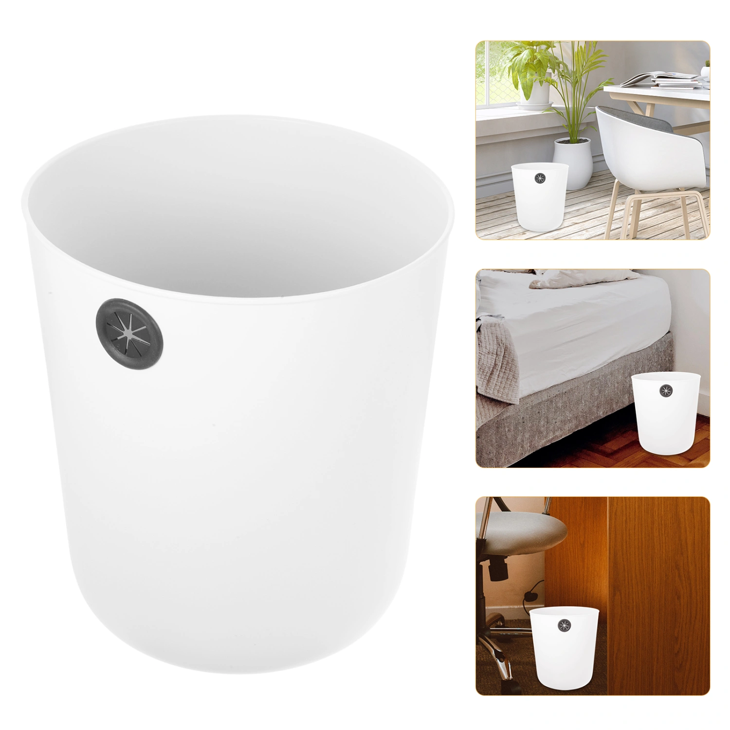 Trash Can Plastic Trash Can Living Room Trash Container Garbage Holder Home Supplies