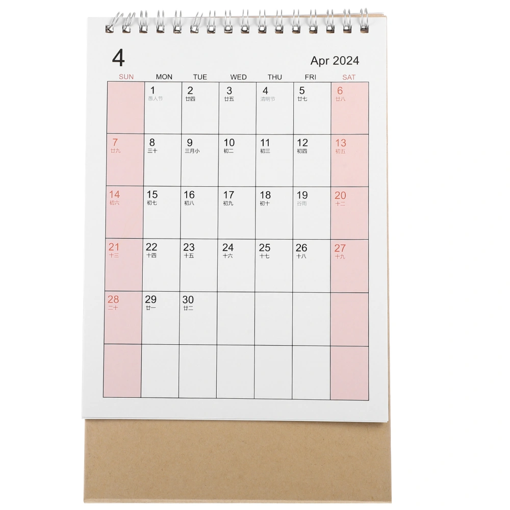 Desk Calendar 2024 Table Calendar Simple Business Style Calendar Monthly Calendar Ornament