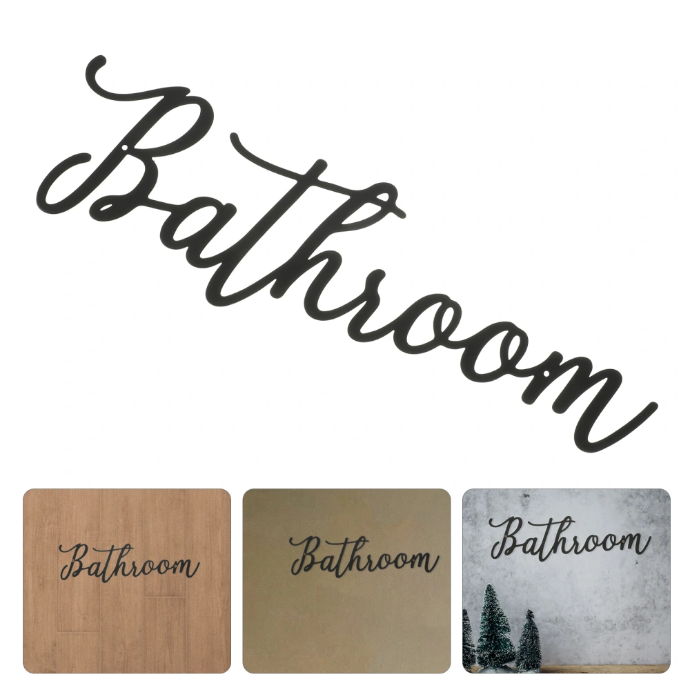 Bathroom Sign Creative Hanging Pendant Wall Mounted Bathroom Themed Pendant