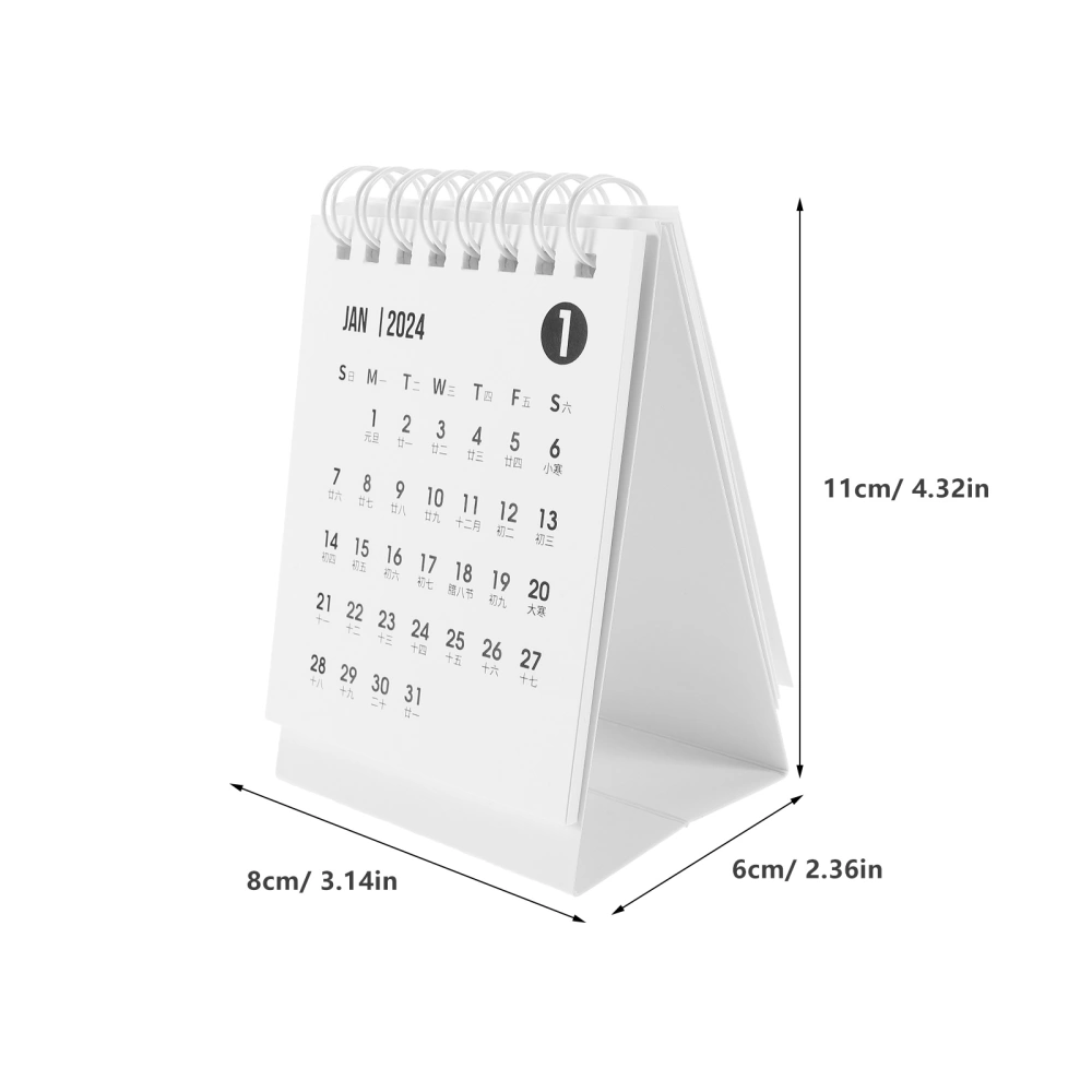 Office Desk Calendar Small 2023 2024 Calendar Office Table Calendar Binding Calendar