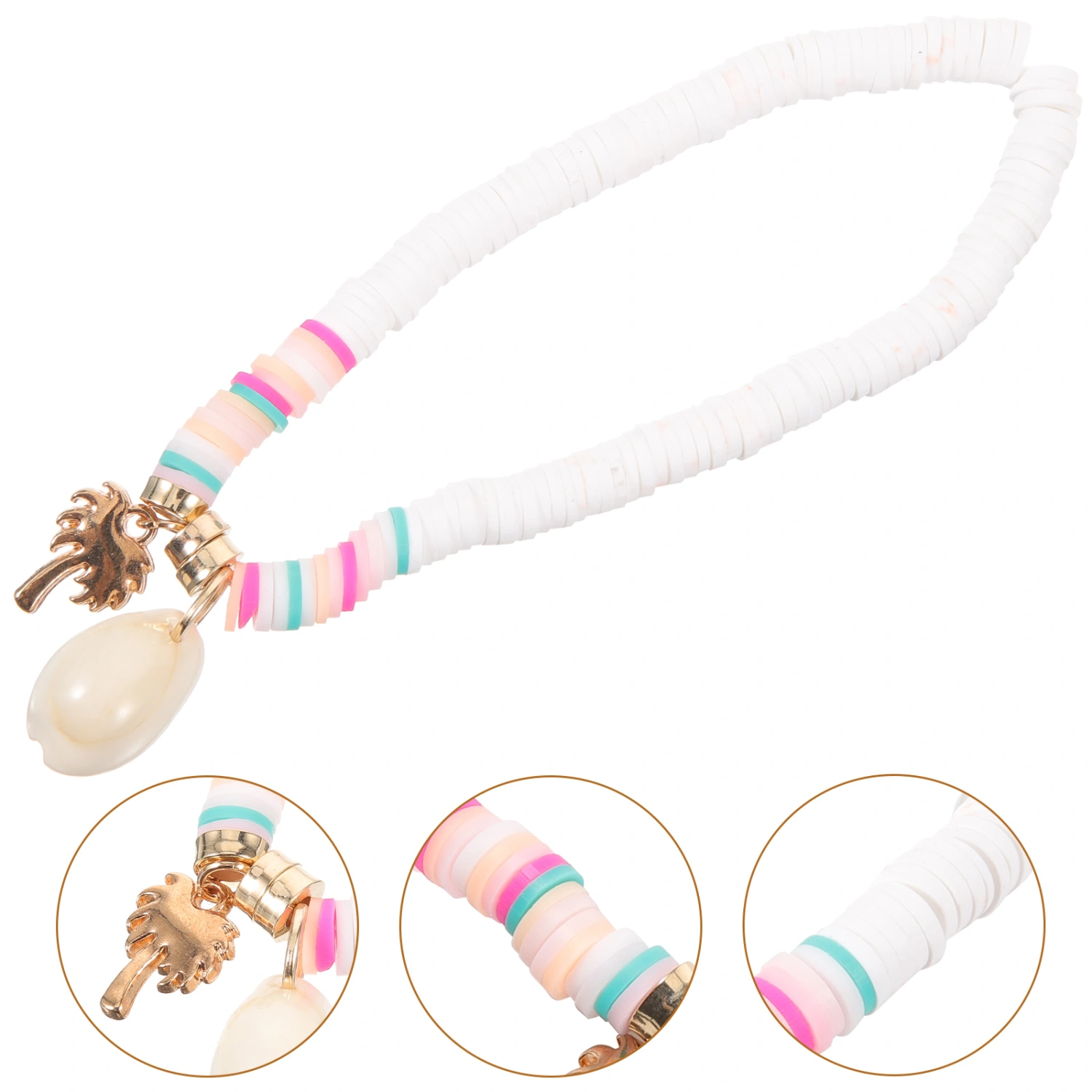 Beaded Anklet Women Foot Chain Jewelry Shell Pendant Anklet Decorative Anklet