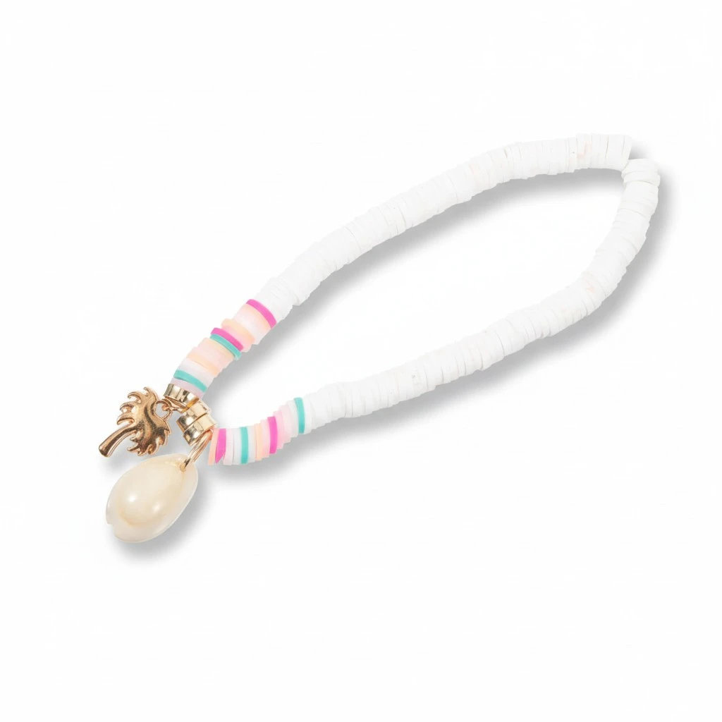 Beaded Anklet Women Foot Chain Jewelry Shell Pendant Anklet Decorative Anklet